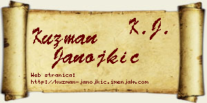 Kuzman Janojkić vizit kartica